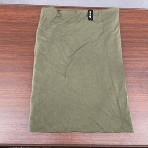 Le Bent Unisex Adults Olive Green Stretch Double Layer Neck Warmer Gaiter 13"x9"